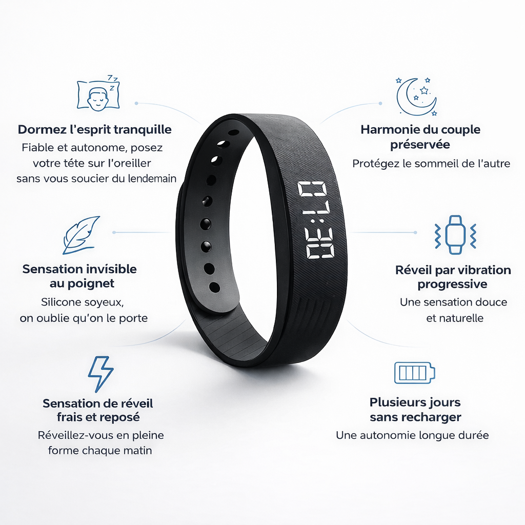 Namly™ - Le Bracelet Réveil Silencieux