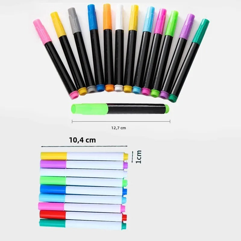 12 Feutres magiques effaçables Namly™