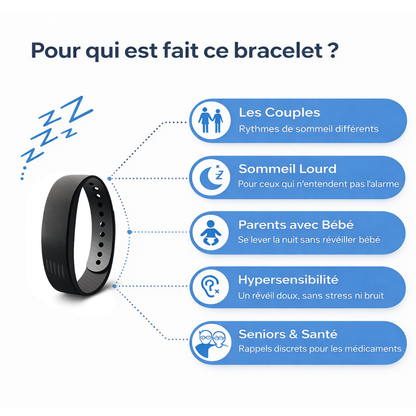 Namly™ - Le Bracelet Réveil Silencieux